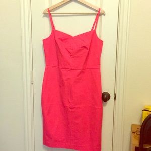 NWT pink banana republic strappy bi-stretch sheath